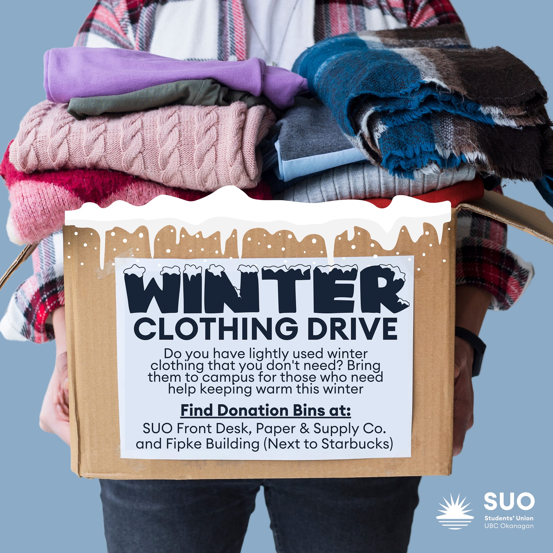 SUO Winter Clothing Drive